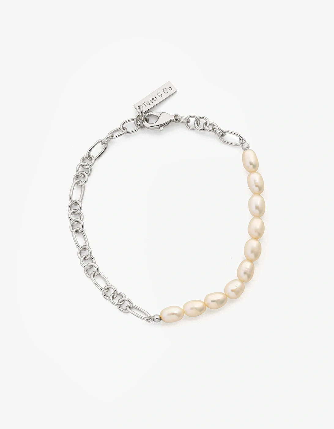Tutti & Co Unisex Silver Synergy Anklet