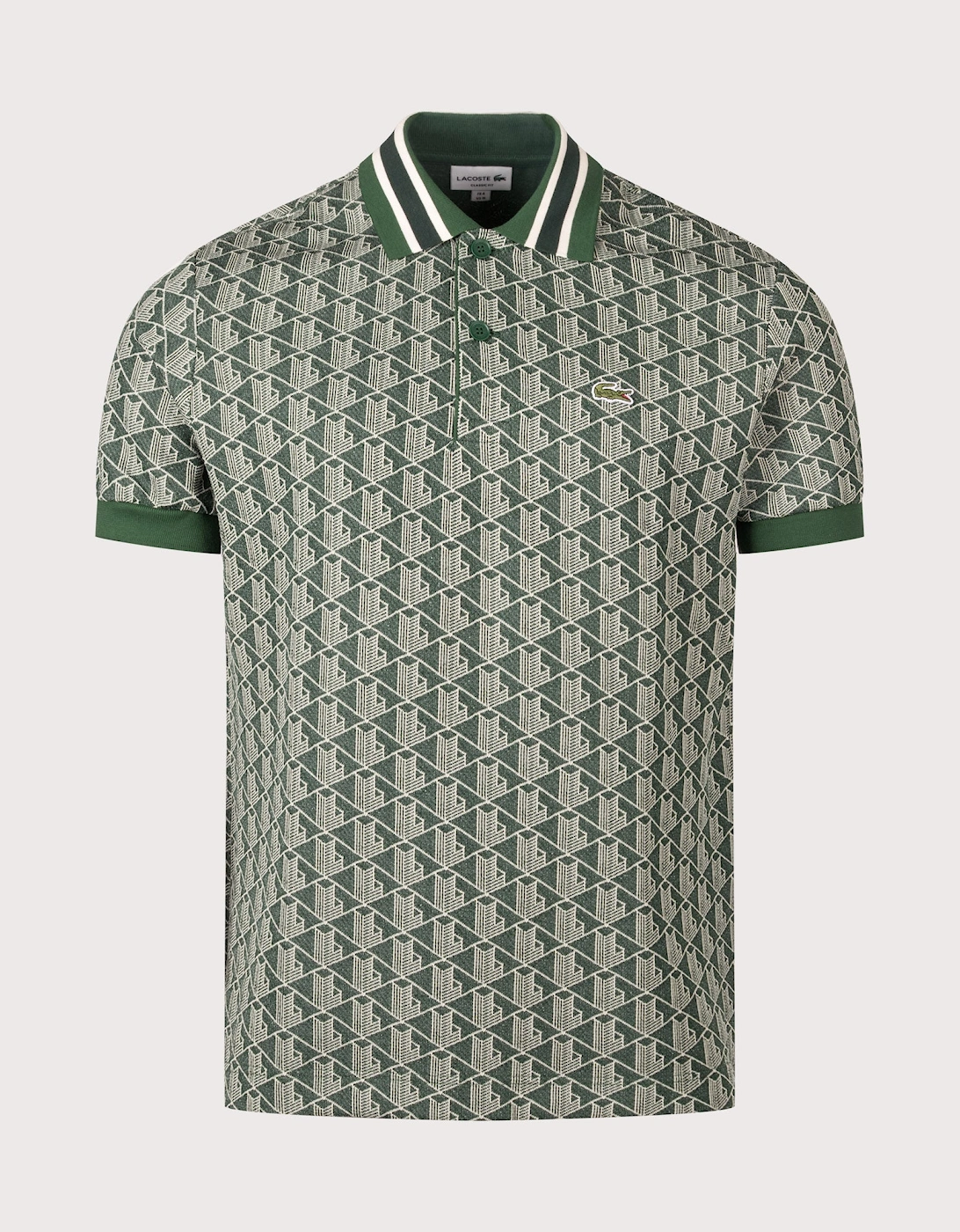 Regular Fit Monogram Jacquard Polo Shirt
