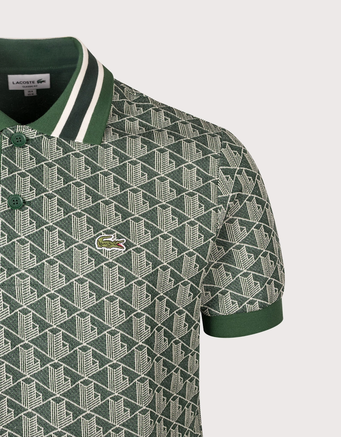 Regular Fit Monogram Jacquard Polo Shirt