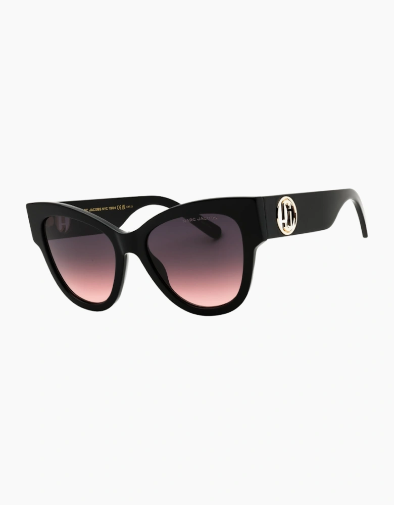 Marc Jacobs Violet Gradient Lensed Black Sunglasses