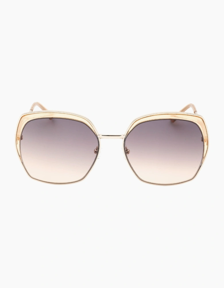 Guess Octagonal Gold Sunglasses