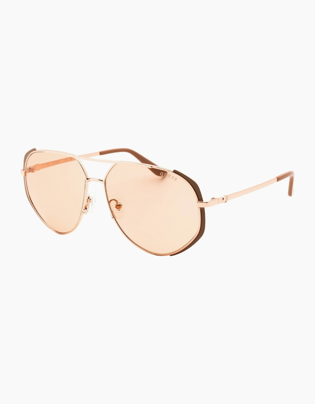 Guess Polished Rose Gold Sunglasses
