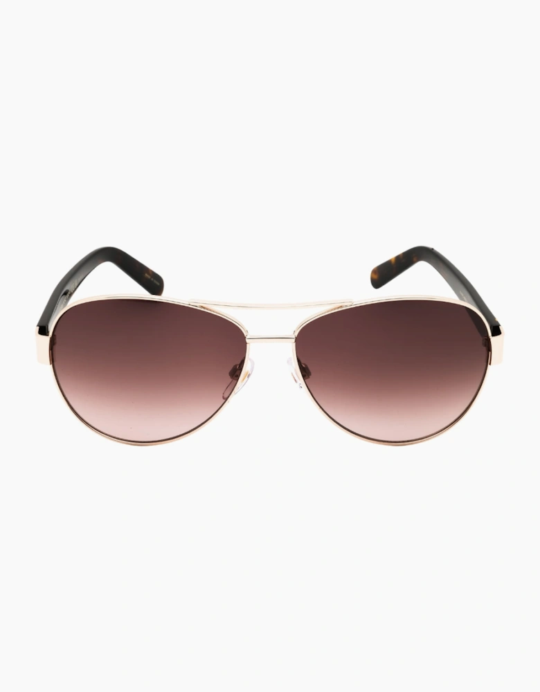 Marc Jacobs Sunglasses Gold Havana Framed Sunglasses