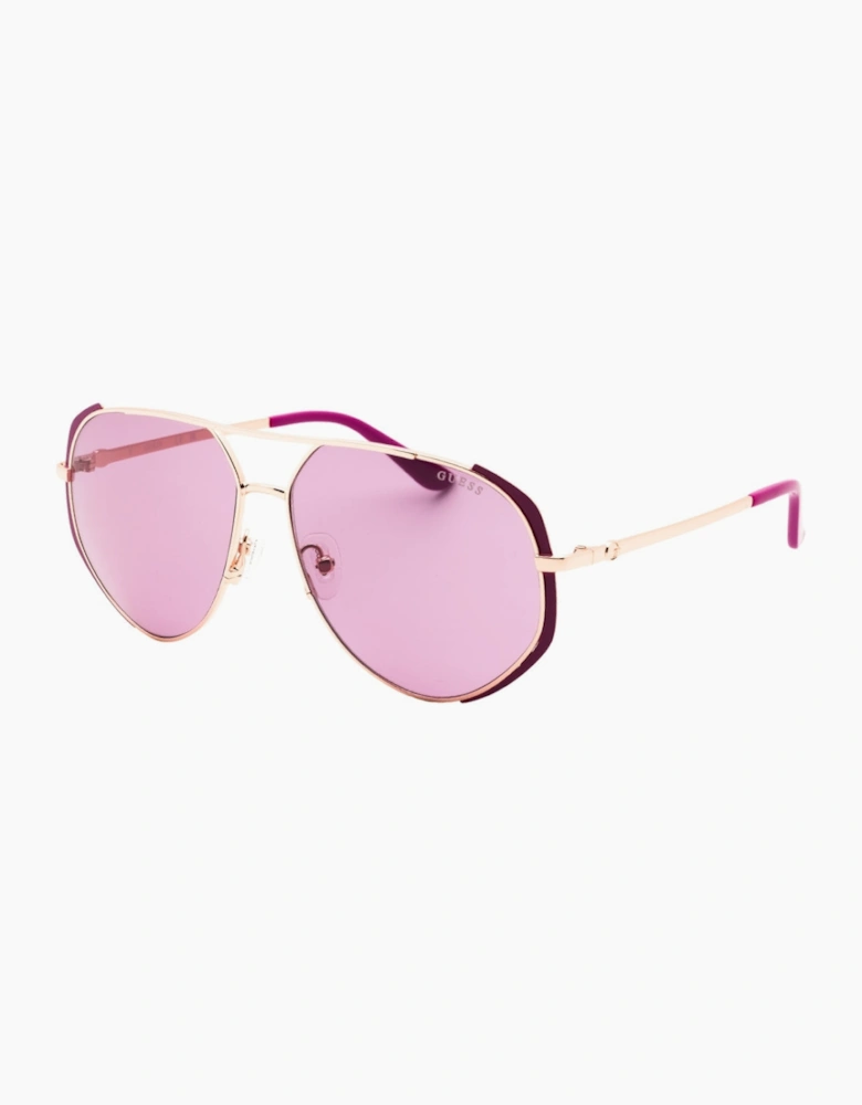 Guess Shiny Rose Gold Sunglasses