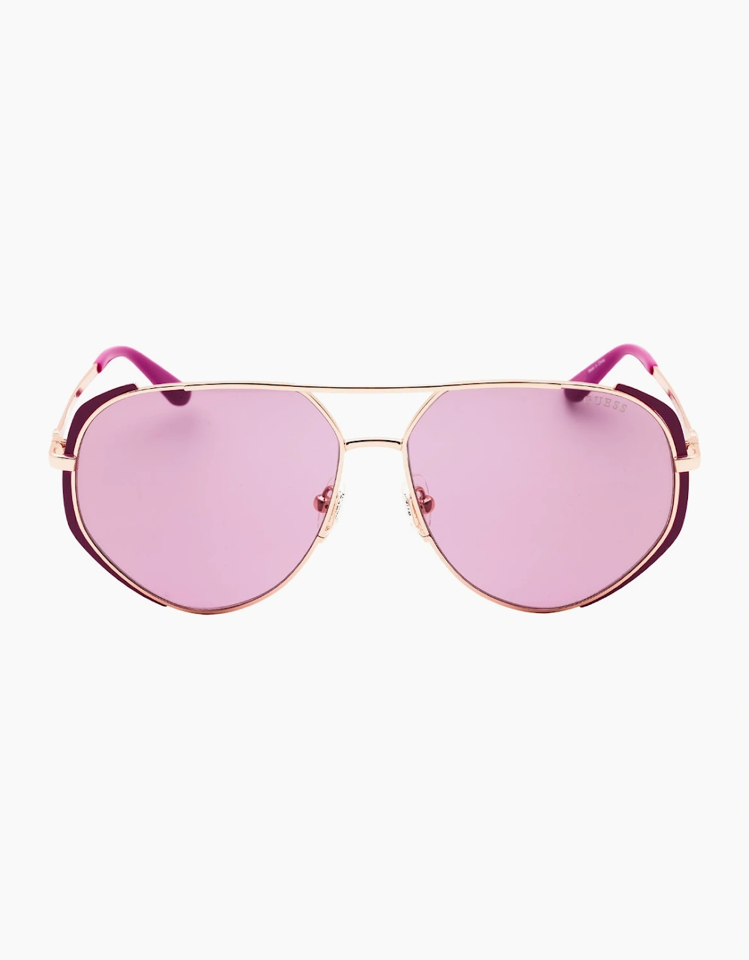 Guess Shiny Rose Gold Sunglasses