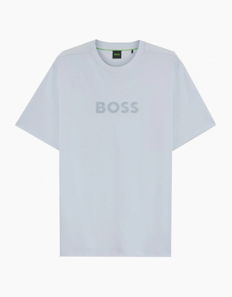 Hugo Boss Men's Light Blue Terrace Logo T-shirt