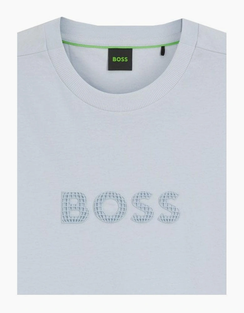 Hugo Boss Men's Light Blue Terrace Logo T-shirt