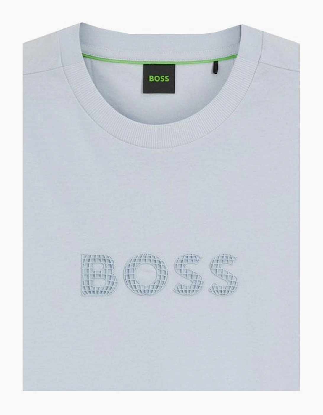Hugo Boss Men's Light Blue Terrace Logo T-shirt