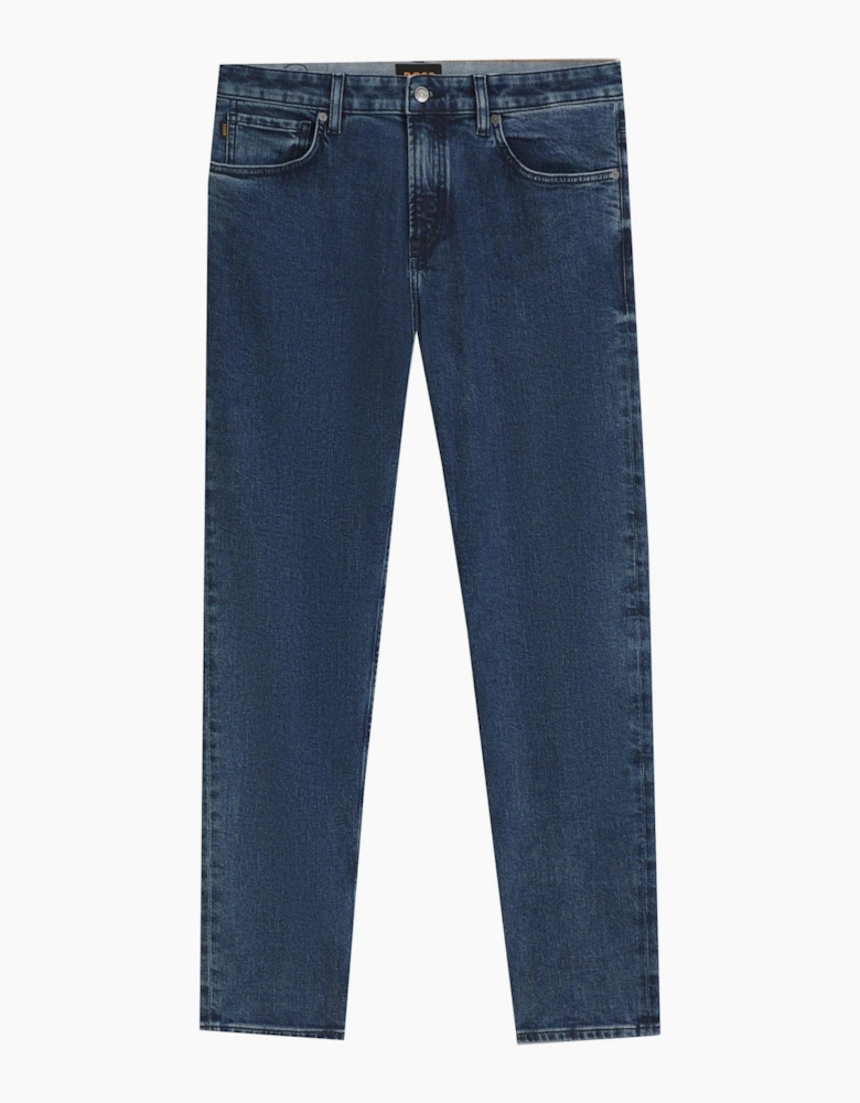 Hugo Boss Men's Blue Regular Fit Maine Denim Jeans