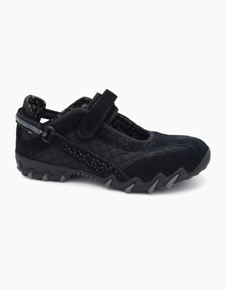 Allrounder Niro Diamonds Women's Black Walking Shoe