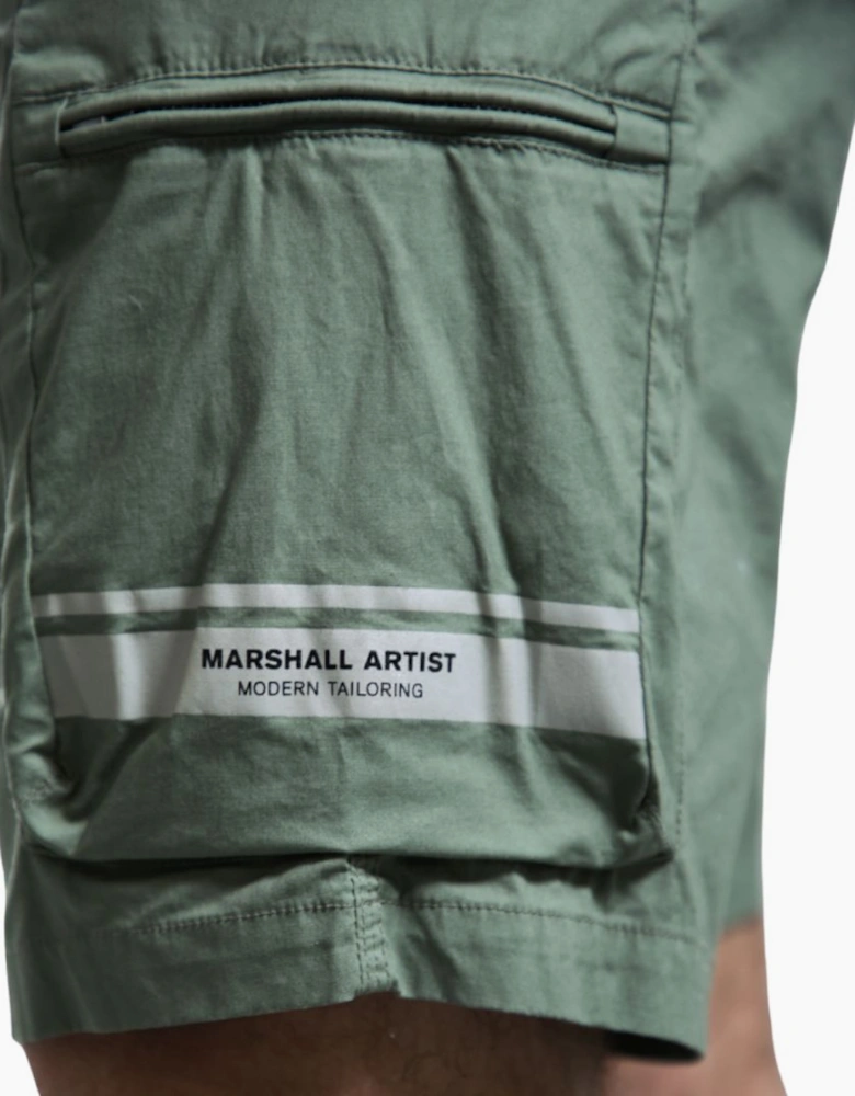 Marshall Artist Seafield Sage Cargo Shorts