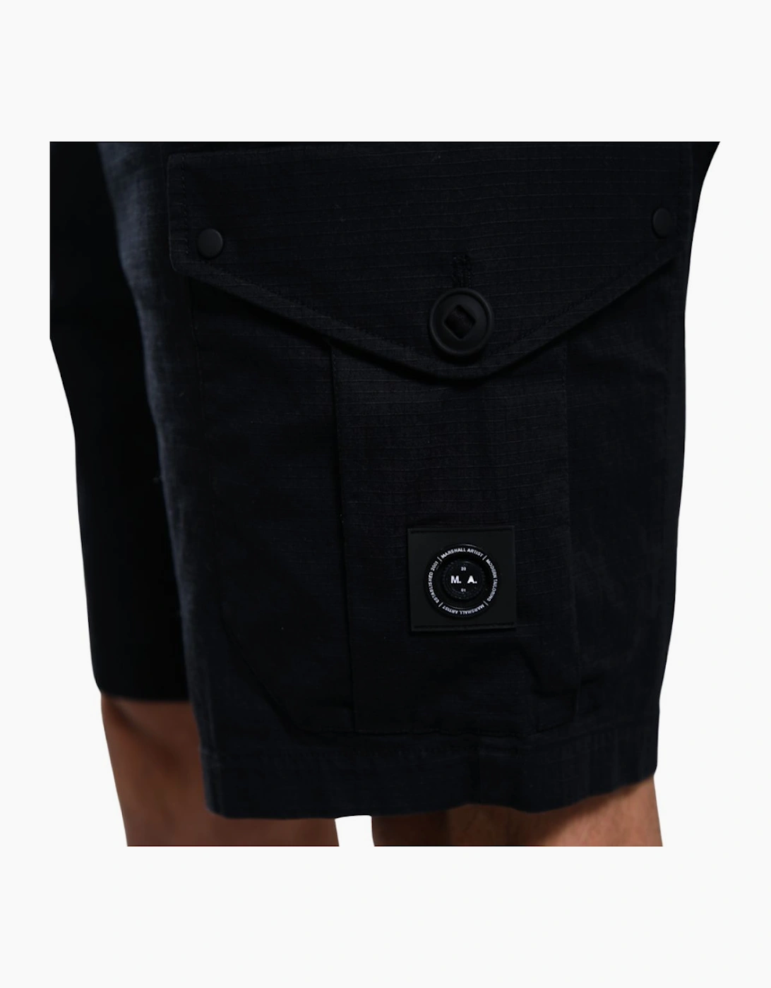 Marshall Artist Ainsdale Black Cargo Shorts