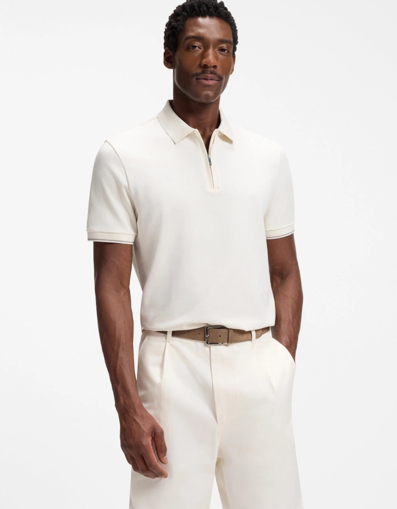 BOSS Black C Pei 90 Polo Shirt 118 Open White