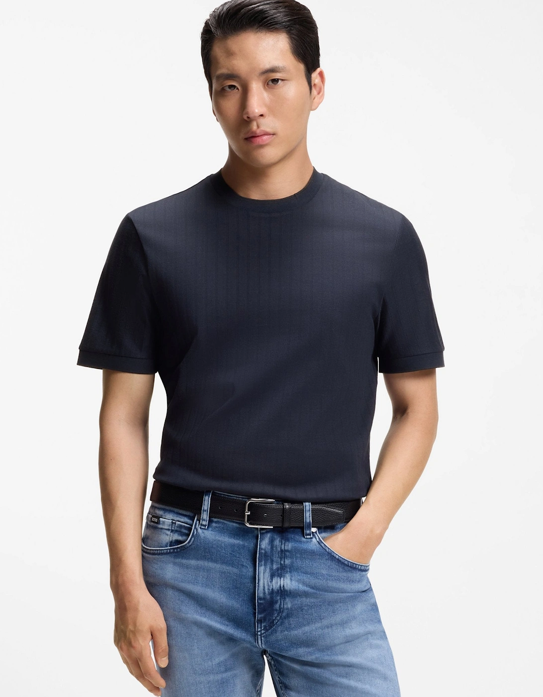 BOSS Black H Thompson 318 T-Shirt 404 Dk Blue