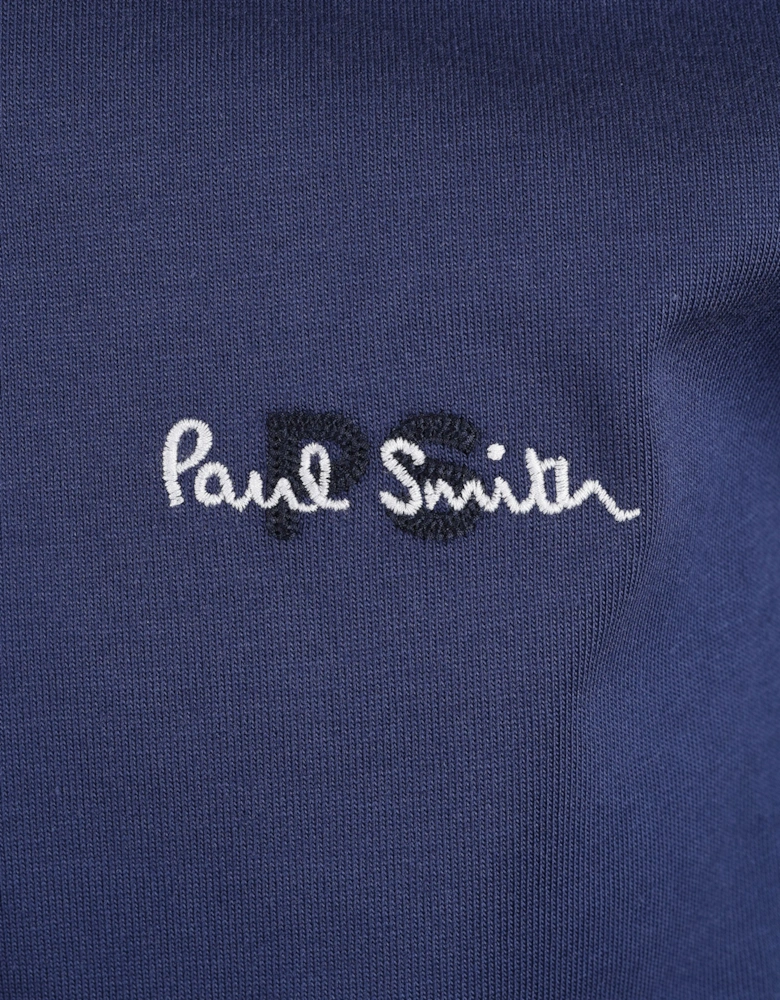 PAUL SMITH CASUAL FIT RUGBY TOP INKY BLUE