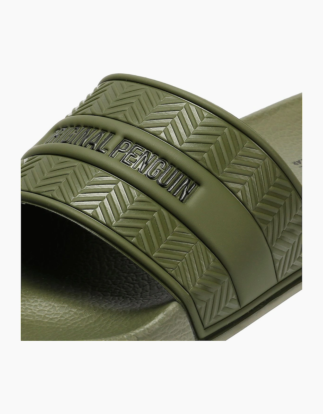 Penguin Paradise Men's Khaki Slides