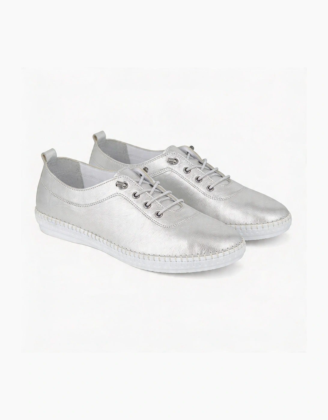 Mod Comfys LOUISE Womens Comfort Shoes Silver