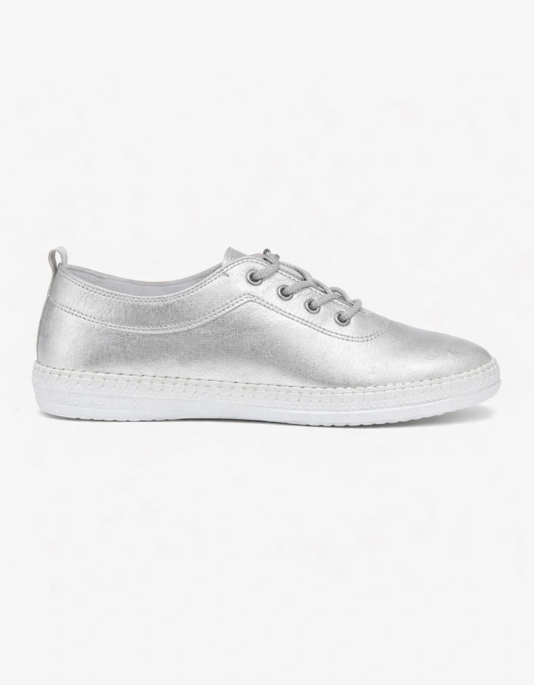 Mod Comfys LOUISE Womens Comfort Shoes Silver