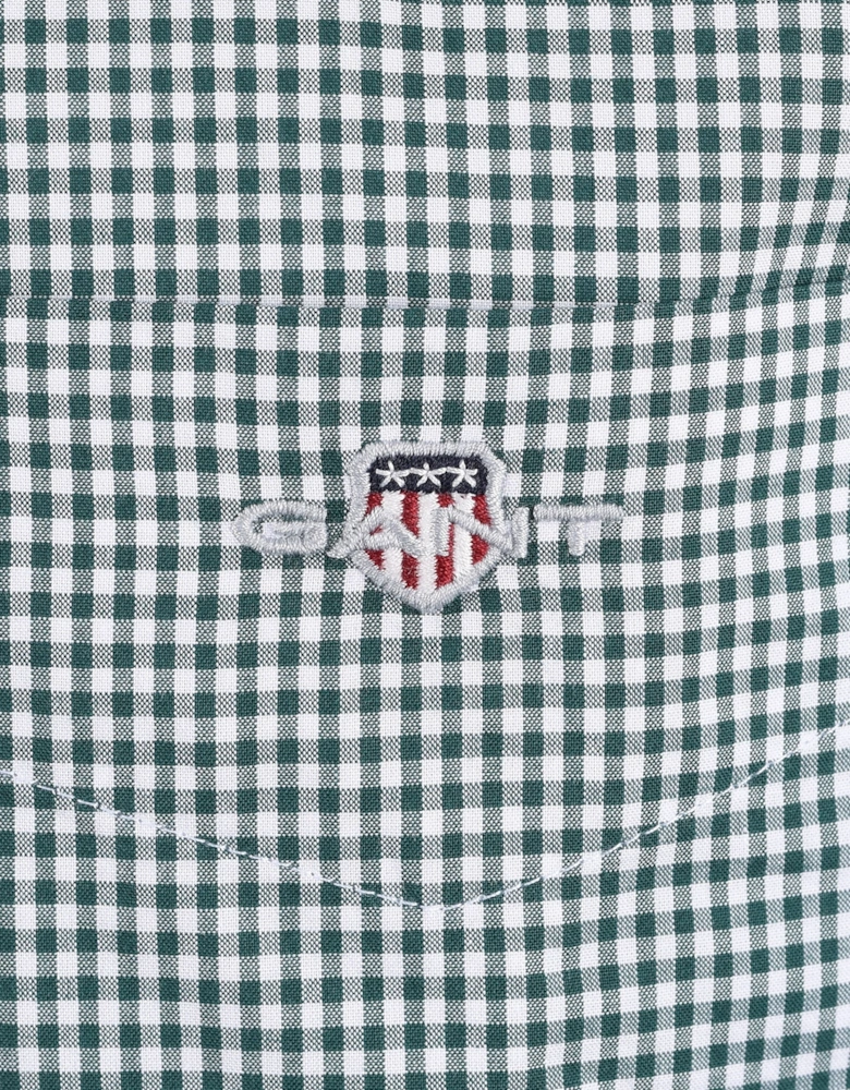 GANT CLASSIC POPLIN GINGHAM SHIRT DARK EMERALD