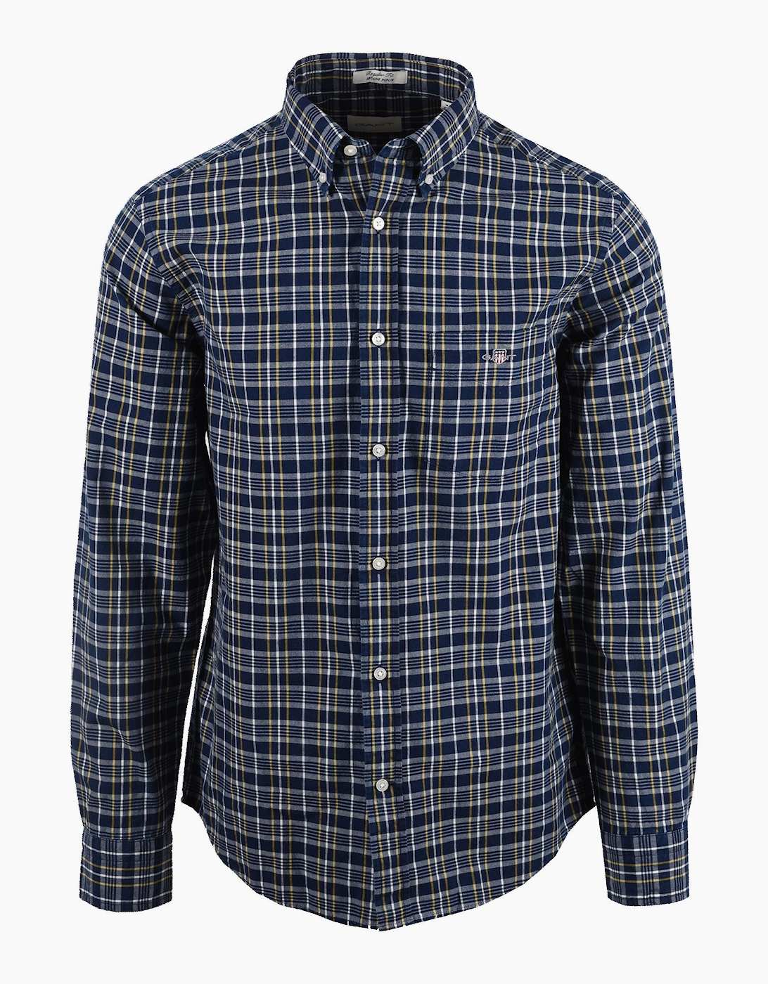 GANT REG ARCHIVE POPLIN INDIGO CHECK SHIRT INDIGO