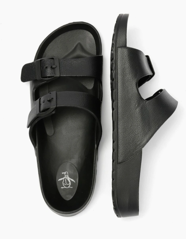 Penguin Eden Men's Black Sandals