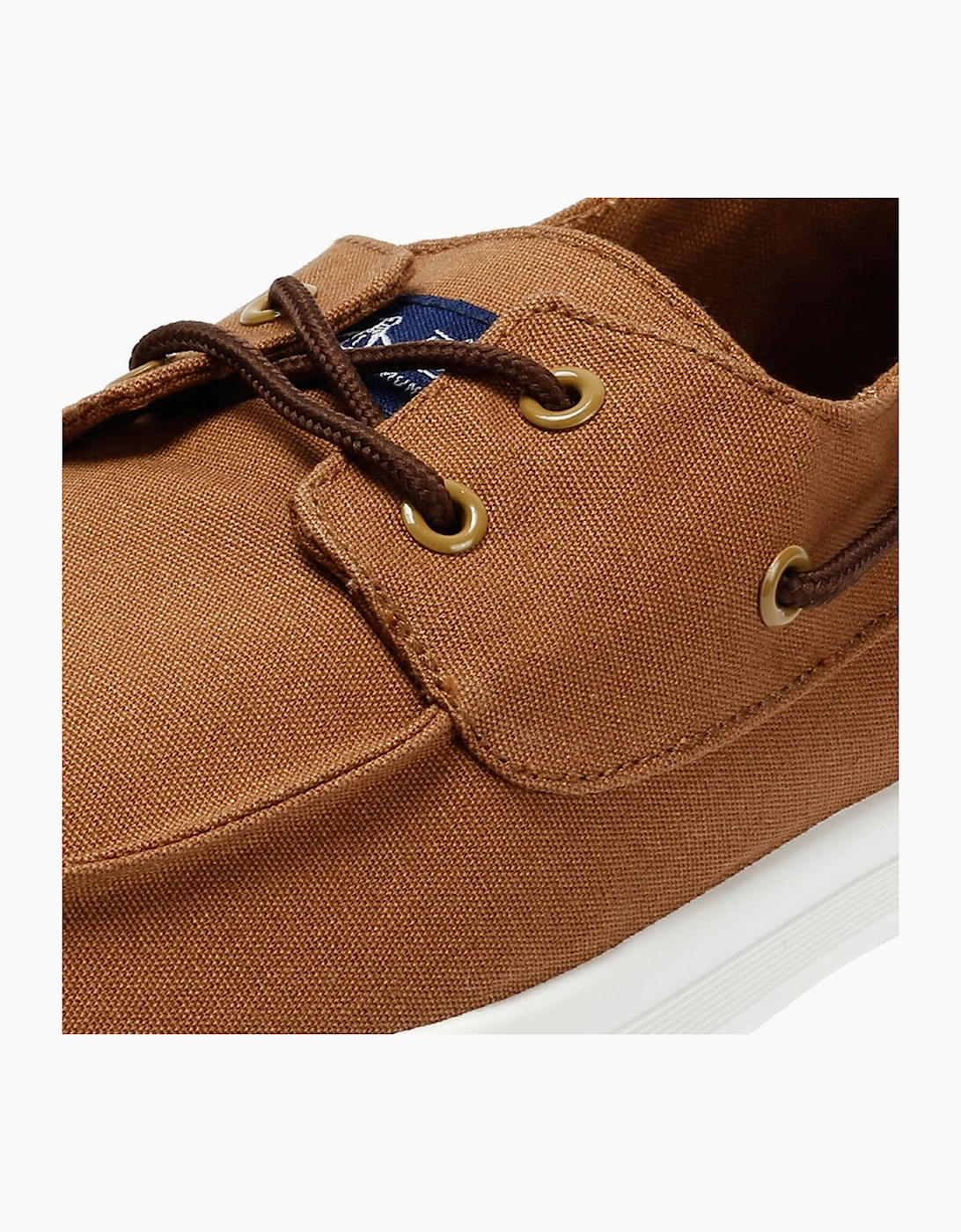 Penguin Sailor Canvas Men's Tan Lace-Up Shoes