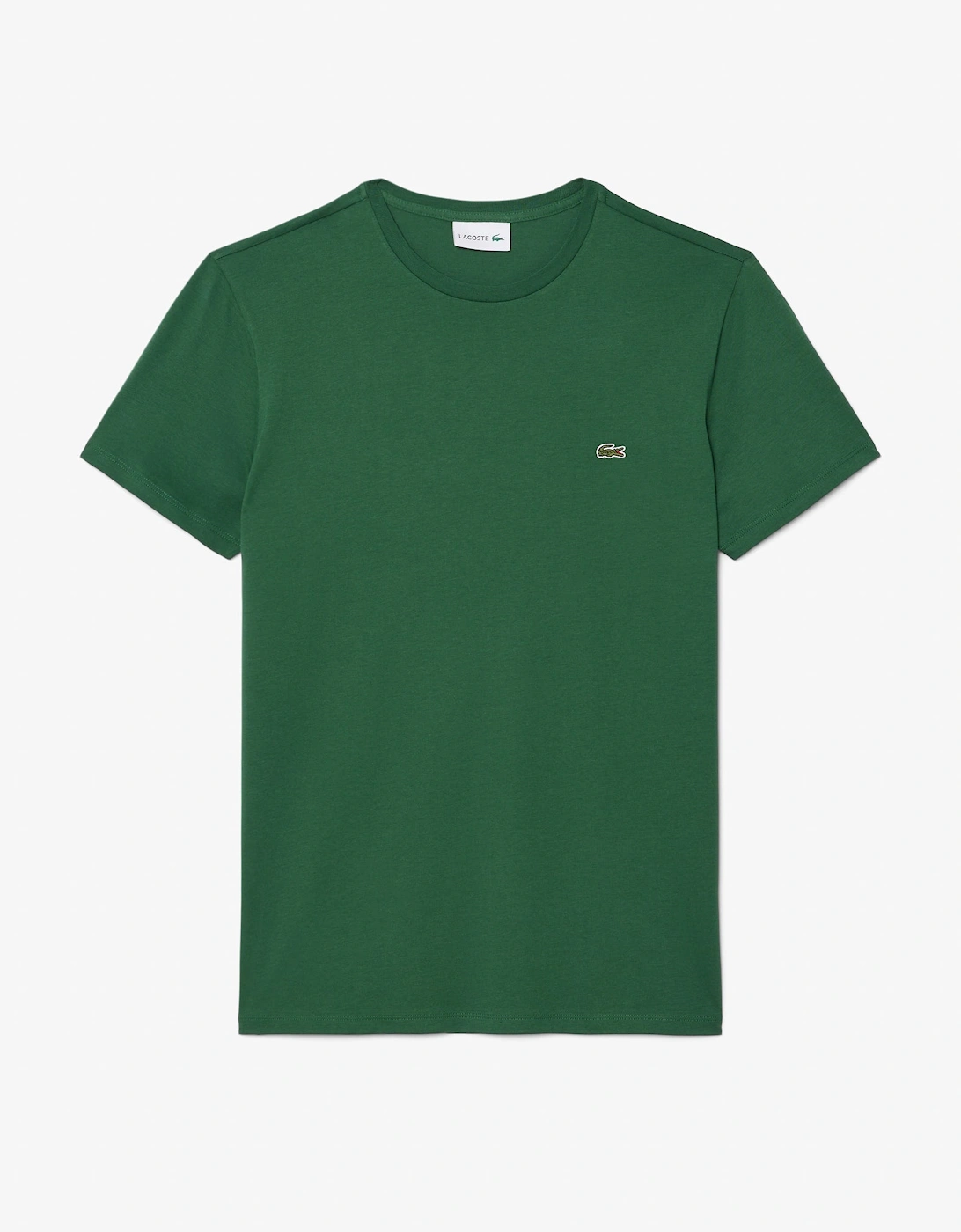 Lacoste Mens Crew Neck Pima Cotton Jersey T-Shirt - Green 132