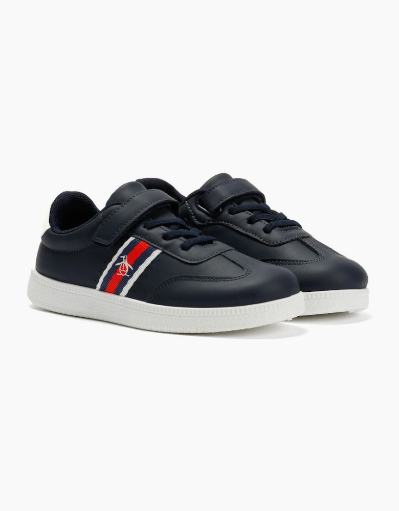 Penguin Junior Soop Navy/White Trainers