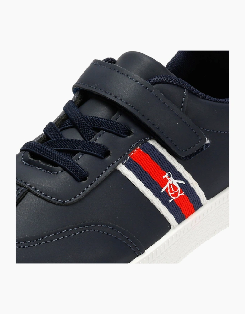 Penguin Junior Soop Navy/White Trainers