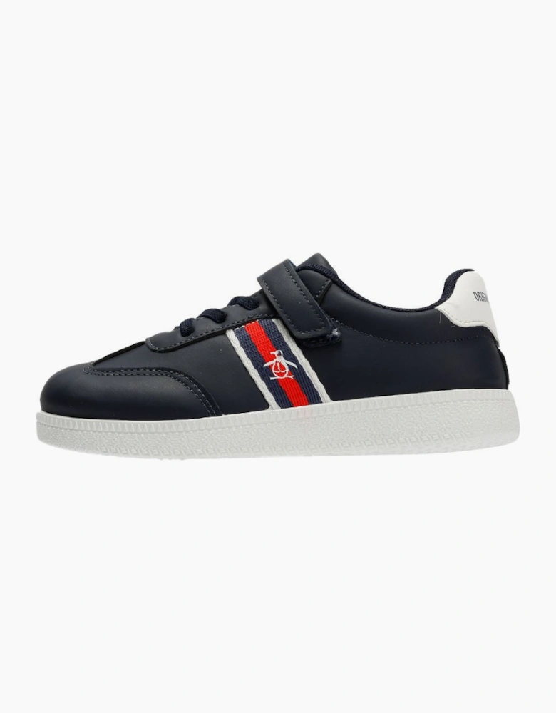 Penguin Junior Soop Navy/White Trainers