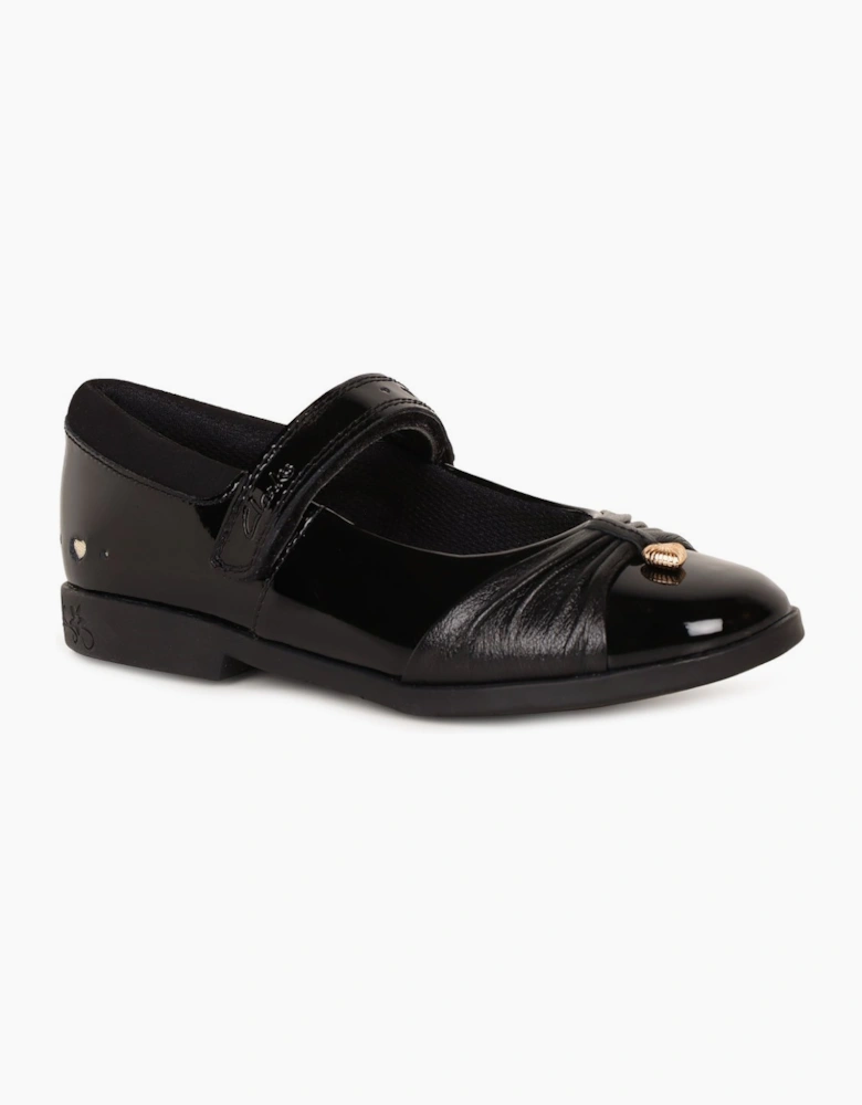 Lock Gem K Girls School Shoes