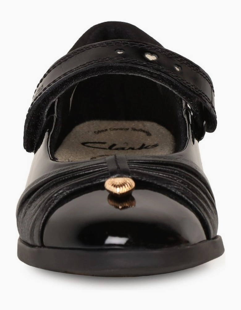 Lock Gem K Girls School Shoes