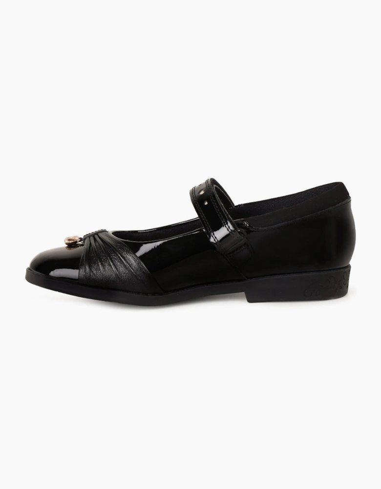 Lock Gem K Girls School Shoes