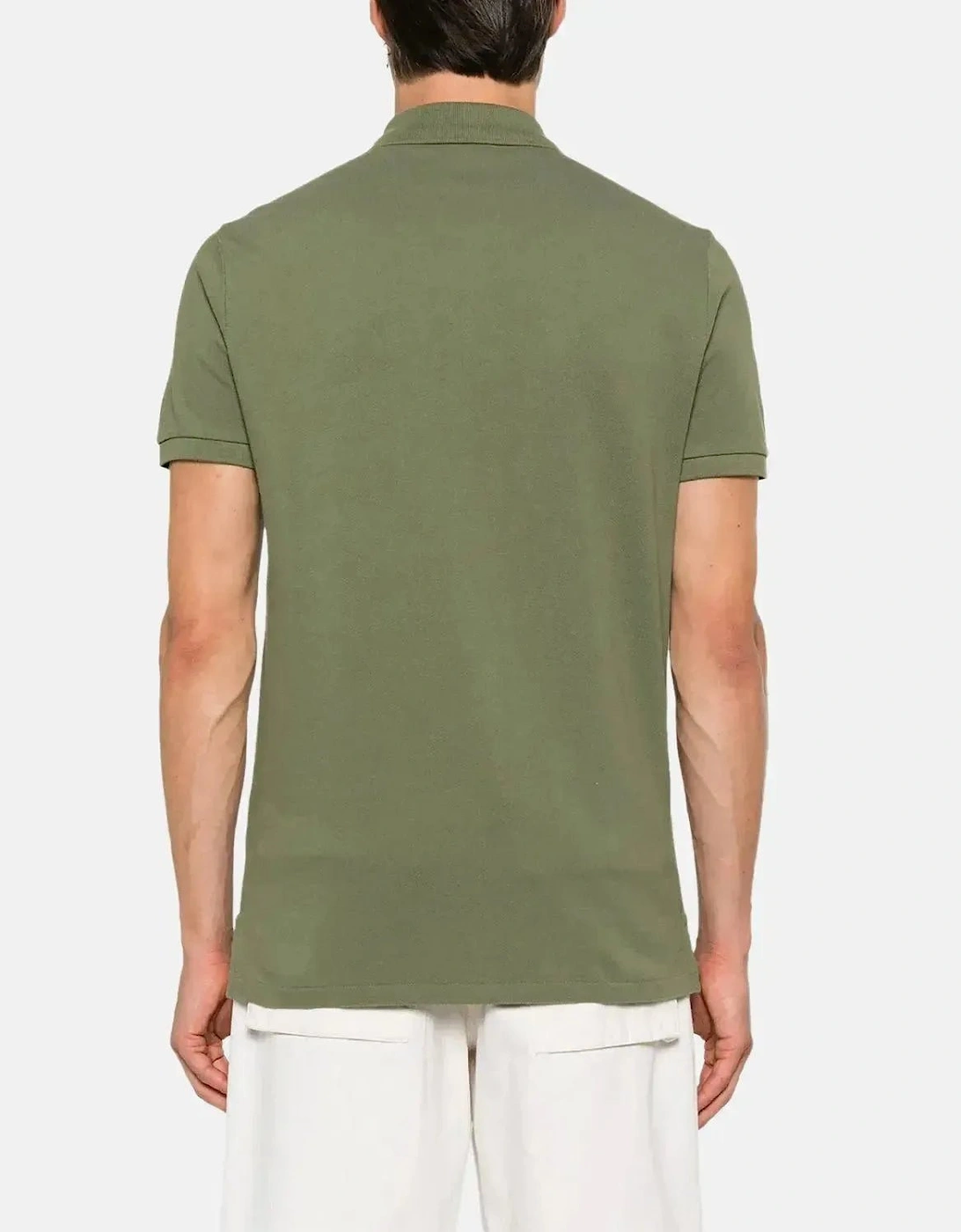 RALPH LAUREN MENS CUSTOM SLIM FIT MESH POLO SHIRT GARDEN TRAIL