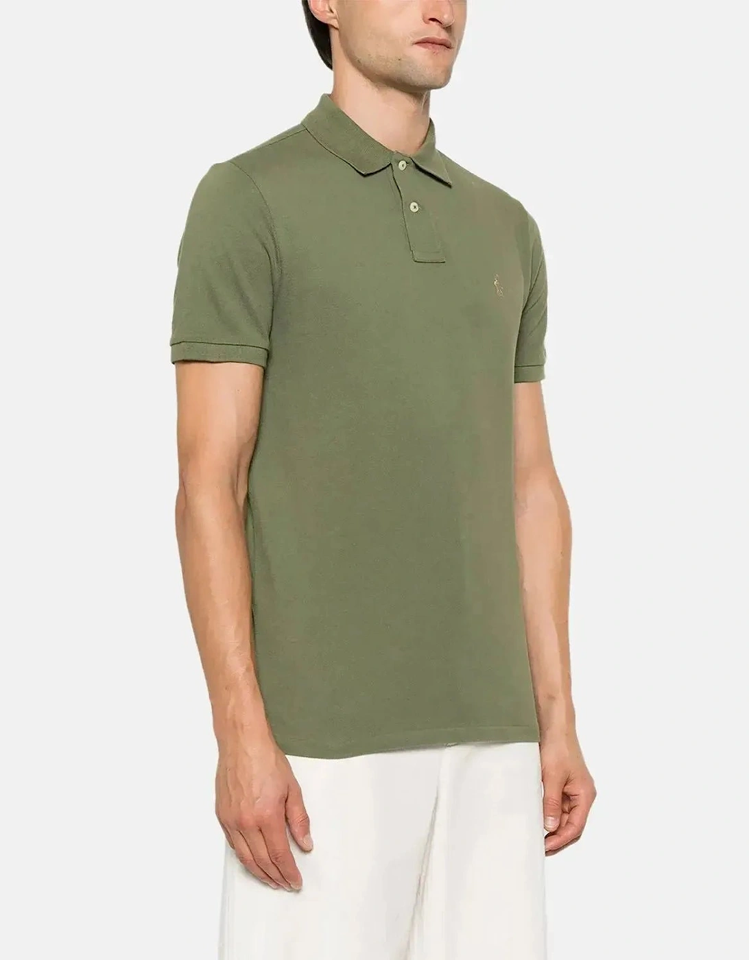 RALPH LAUREN MENS CUSTOM SLIM FIT MESH POLO SHIRT GARDEN TRAIL