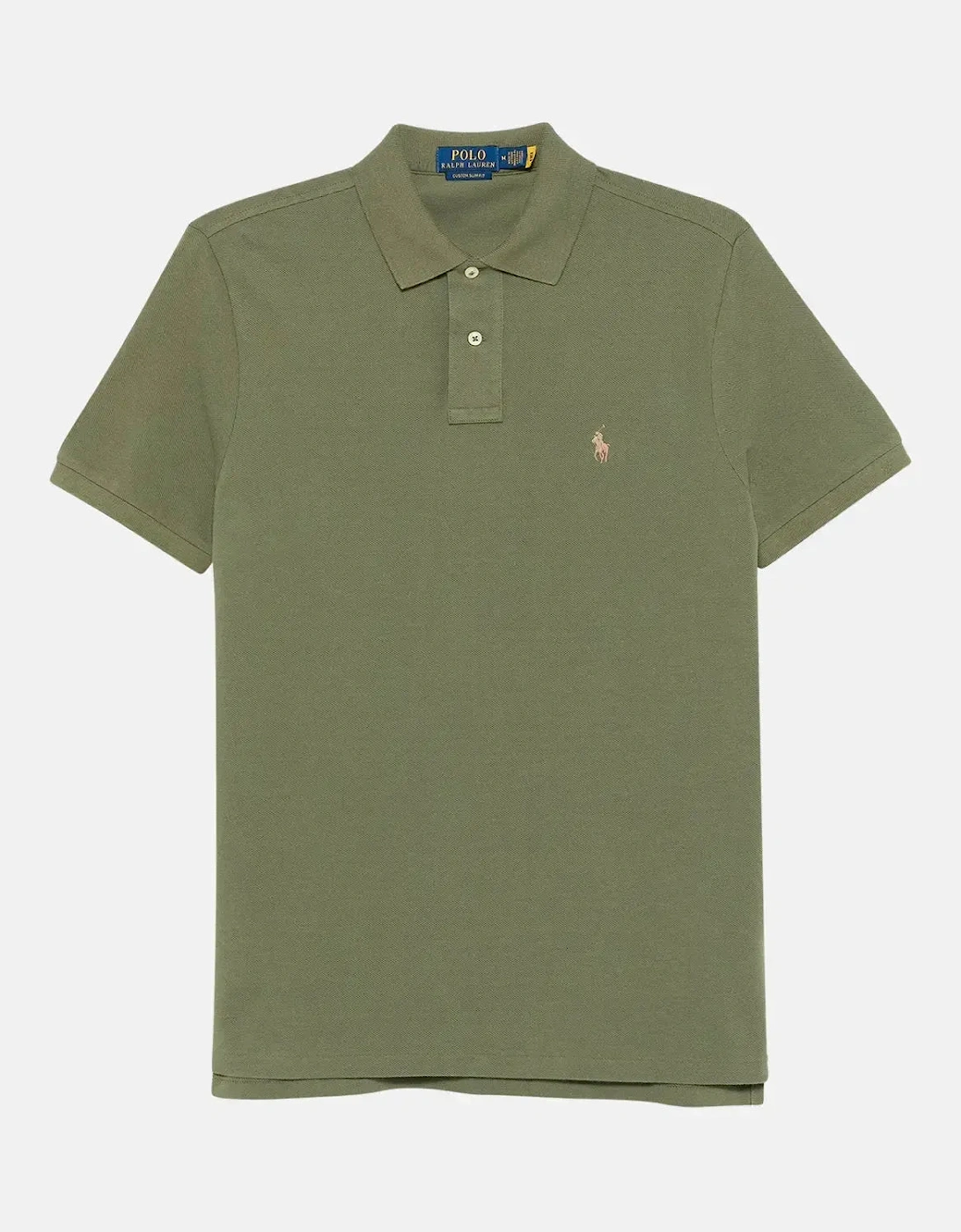 RALPH LAUREN MENS CUSTOM SLIM FIT MESH POLO SHIRT GARDEN TRAIL