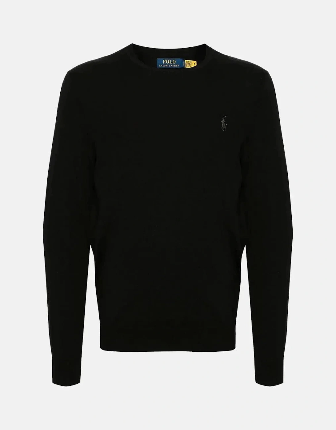 RALPH LAUREN SLIM FIT WASHABLE WOOL CREWNECK JUMPER BLACK, 6 of 5