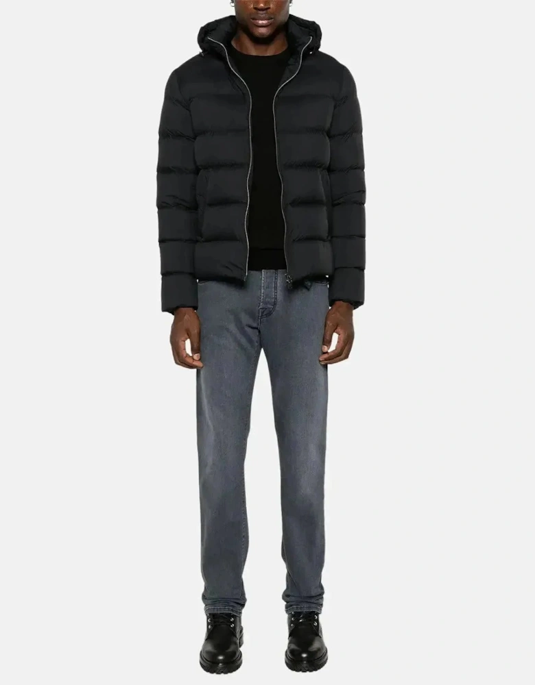 RALPH LAUREN SLIM FIT WASHABLE WOOL CREWNECK JUMPER BLACK