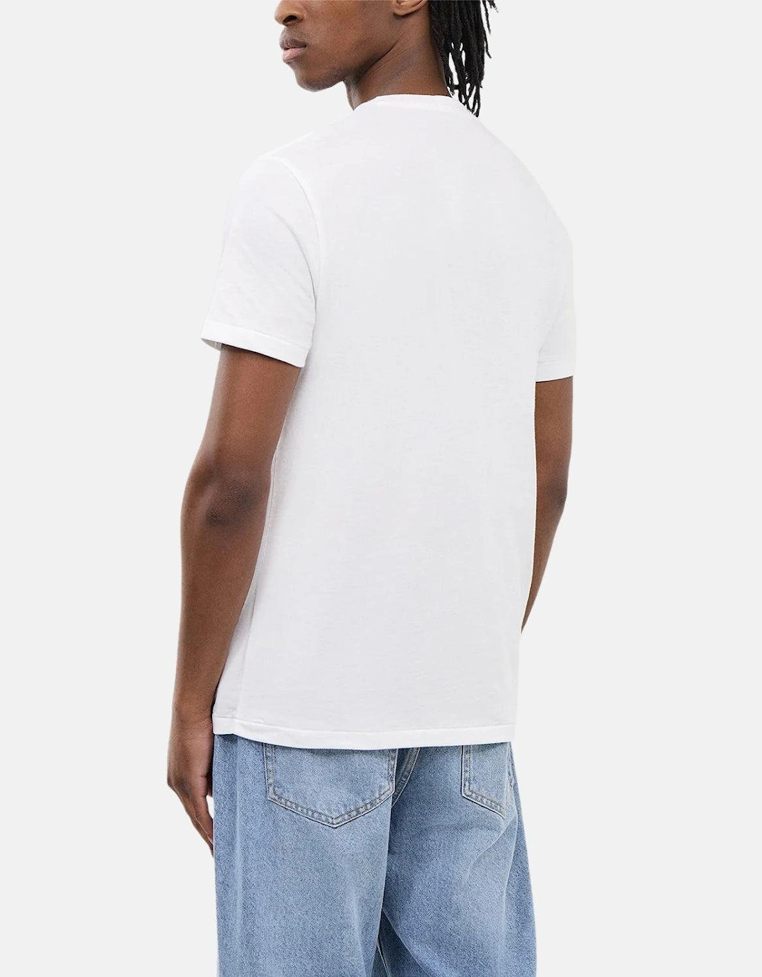 RALPH LAUREN CUSTOM SLIM FIT BEAR JERSEY T-SHIRT WHITE