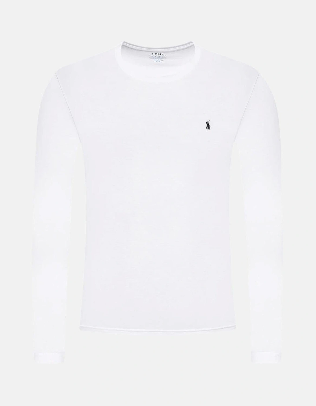 RALPH LAUREN COTTON JERSEY LONG SLEEVE T-SHIRT WHITE