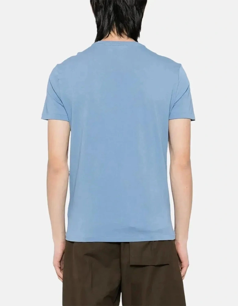 RALPH LAUREN CUSTOM SLIM FIT JERSEY T-SHIRT CAMPUS BLUE