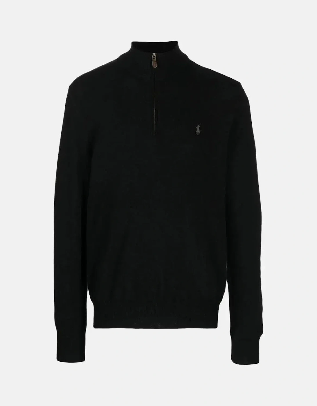 RALPH LAUREN MENS WOOL 1/4 ZIP JUMPER BLACK, 6 of 5
