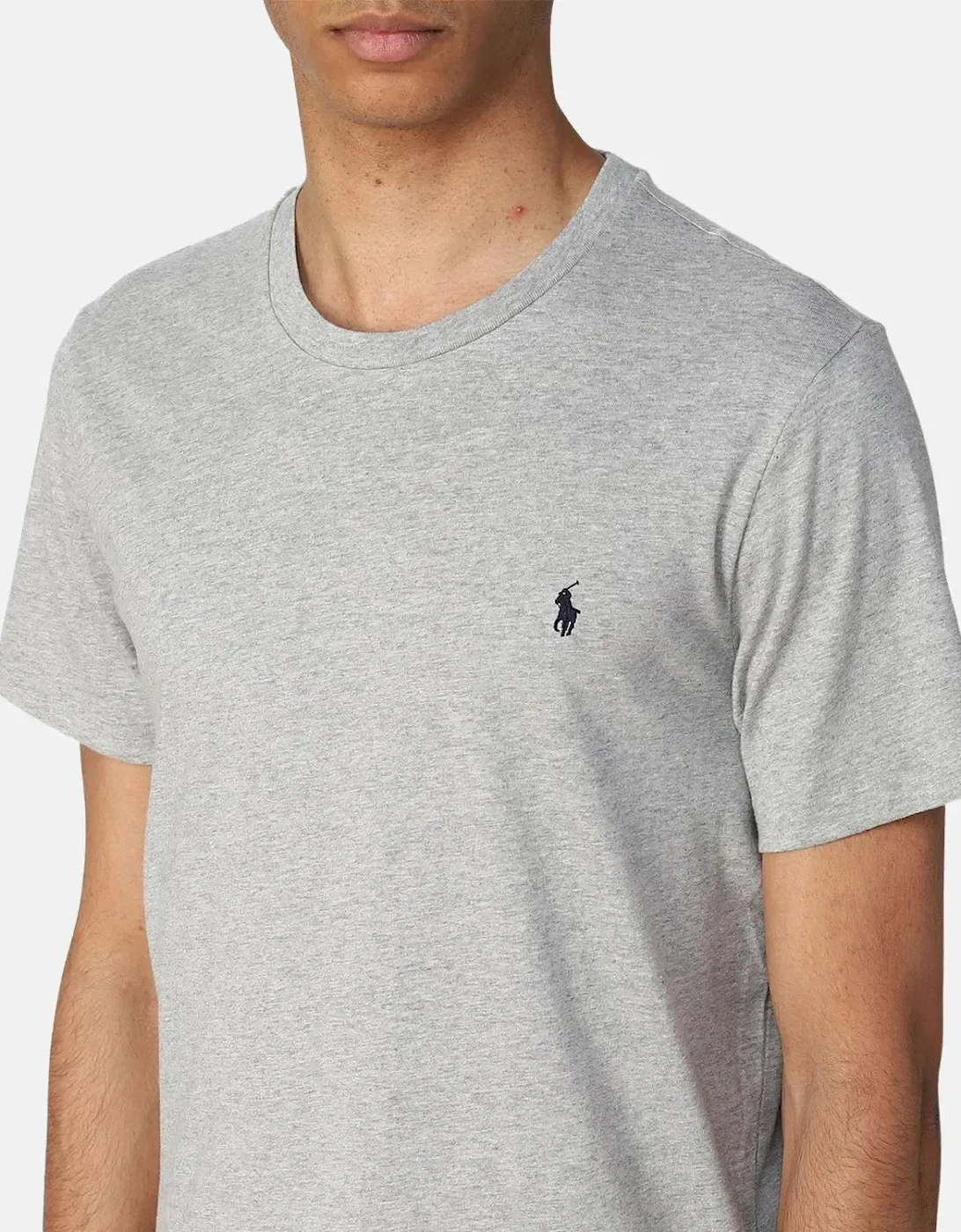 RALPH LAUREN MENS COTTON JERSEY T-SHIRT ANDOVER HEATHER