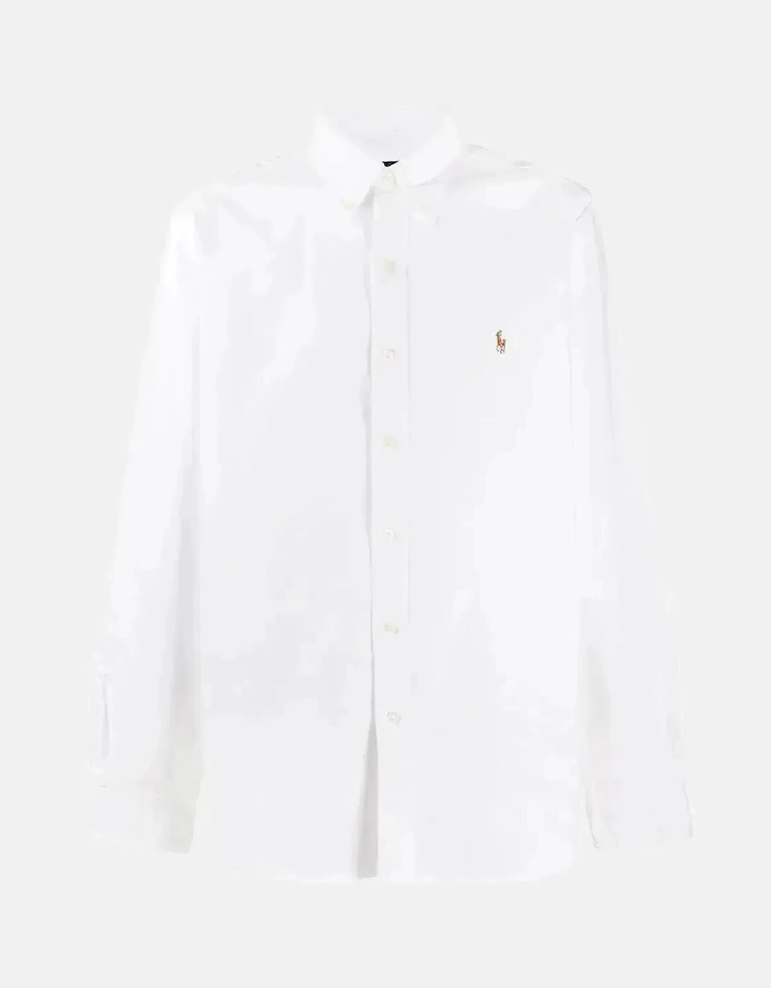 RALPH MENS LAUREN CUSTOM FIT OXFORD SHIRT WHITE, 6 of 5