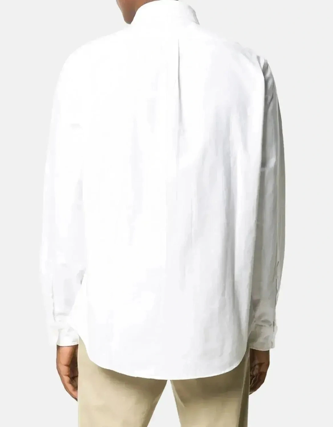 RALPH MENS LAUREN CUSTOM FIT OXFORD SHIRT WHITE