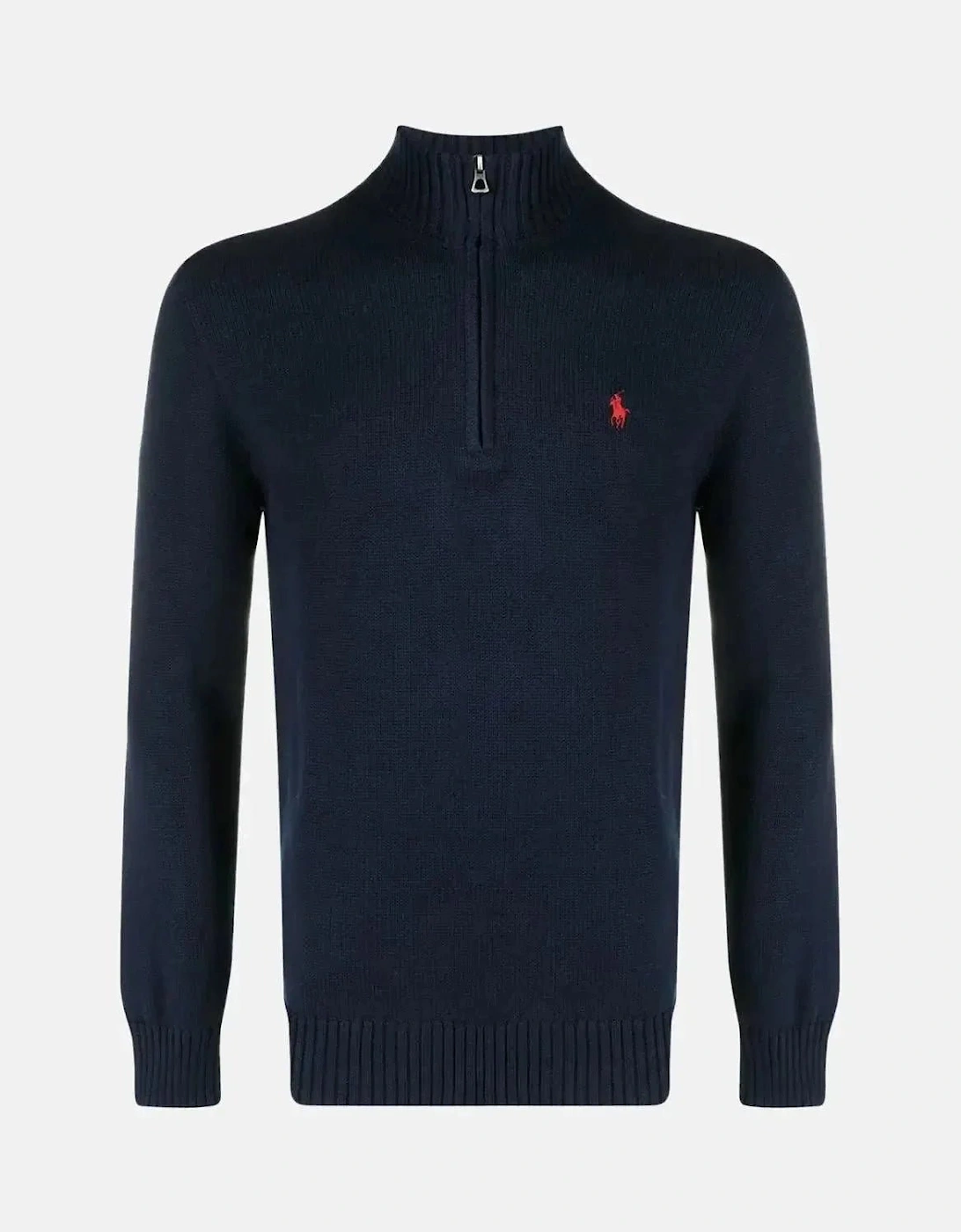 RALPH LAUREN COTTON 1/4 ZIP JUMPER HUNTER NAVY, 6 of 5