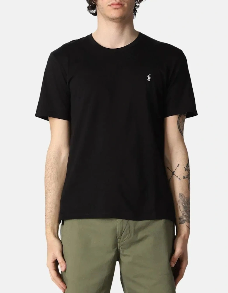RALPH LAUREN MENS COTTON JERSEY T-SHIRT BLACK