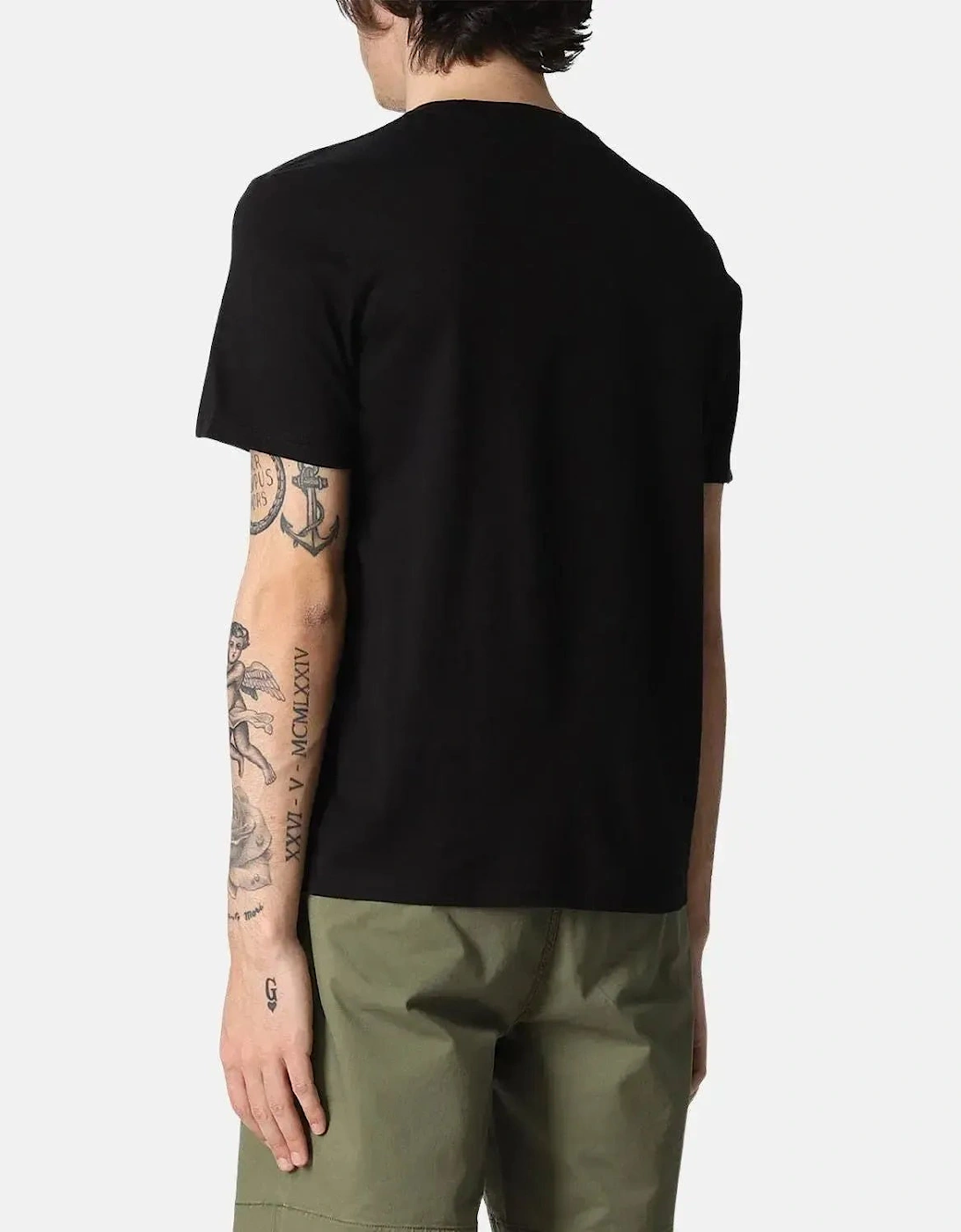 RALPH LAUREN MENS COTTON JERSEY T-SHIRT BLACK