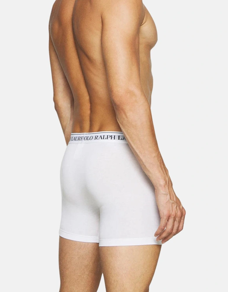 RALPH LAUREN 3 PACK BOXER BRIEF TRUNKS WHITE BLACK GREY