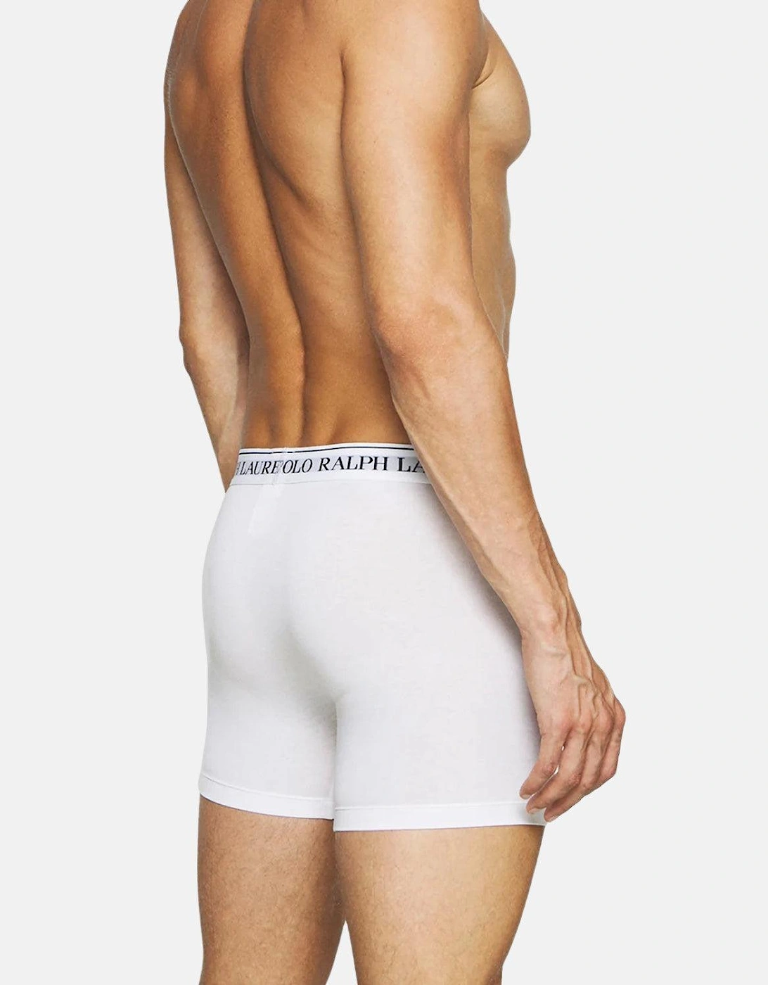 RALPH LAUREN 3 PACK BOXER BRIEF TRUNKS WHITE BLACK GREY